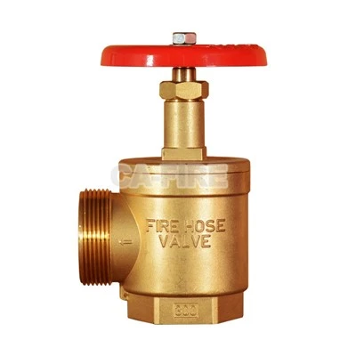 CA FIRE 2 "/2.5" Inci BSPT NPT Thread Kuningan Landing Fire Hydrant Angle Valve Landing Valve 65mm